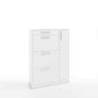 ТУМБА ПОД ОБУВЬ (АРТ. ТО-4) (850*280*1200ММ) (белый шагрень) - фото 1 - миниатюра