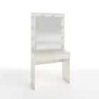 СТОЛ ТУАЛЕТНЫЙ С ЛАМПОЧКАМИ (ТИП 2) 900Х420Х1750ММ (тэффи (легкий шелк)) - фото 1 - миниатюра