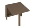 СТОЛ-ТУМБА РАСКЛАДНОЙ (АРТ. СТ26) (228(926/1624)Х750) (Ясень шимо темный/0095) - фото 2 - миниатюра