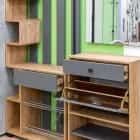 МИНИ (Дуб золотой крафт/серый графит) - фото 6 - миниатюра