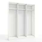 КОРПУС ШКАФА 1800*450*2300 ММ С АНТРЕСОЛЬНЫМИ ПОЛКАМИ (Корпус: БЕЛЫЙ шагрень, Наполнение: БЕЛЫЙ шагрень) - фото 1 - миниатюра