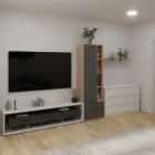 МОНТАНА (белый/ателье темный глянец) - фото 2 - миниатюра