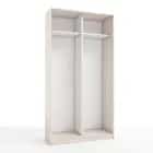 КОРПУС ШКАФА 1200*450*2300 ММ С АНТРЕСОЛЬНЫМИ ПОЛКАМИ (Корпус: ЯСЕНЬ СВЕТЛЫЙ, Наполнение: БЕЛЫЙ шагрень) - фото 1 - миниатюра