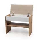 ЛЕССИ-М (Дуб крафт золотой/Белое/Б.милк) - фото 2 - миниатюра