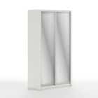 МАРК (УГЛОВОЙ ПРАВЫЙ) (белый шагрень/хром) - фото 1 - миниатюра