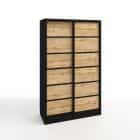 СТИВ (черный/дуб вотан./профиль черный матовый) - фото 1 - миниатюра