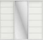 СТИВ (ЗЕРКАЛО/ЛДСП) (белый шагрень/хром) - фото 2 - миниатюра