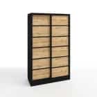 СТИВ (черный/дуб вотан./профиль черный матовый) - фото 3 - миниатюра