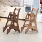 Стул-стремянка (орех) - фото 4 - миниатюра