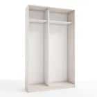 КОРПУС ШКАФА 1400*450*2300 ММ С АНТРЕСОЛЬНЫМИ ПОЛКАМИ (Корпус: ЯСЕНЬ СВЕТЛЫЙ, Наполнение: БЕЛЫЙ шагрень) - фото 1 - миниатюра