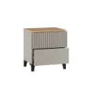 НИКА (бежевый мат-05/кашемир + дуб делано без ручек) - фото 3 - миниатюра