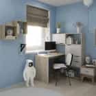 СТОЛ ПИСЬМЕННЫЙ (ТИП 7) (1148*1100*1432 ММ) (дуб сонома/белый ясень) - фото 2 - миниатюра