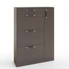 ТУМБА ПОД ОБУВЬ (АРТ. ТО-4) (850*280*1200ММ) (венге темный) - фото 1 - миниатюра