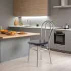 ВЕНСКИЙ (сиденье: ВИК MARVEL black (черный)/каркас алюминий  (светло-серый)) - фото 3 - миниатюра