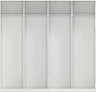 КОРПУС ШКАФА 2400*600*2300 ММ С АНТРЕСОЛЬНЫМИ ПОЛКАМИ (Корпус: БЕЛЫЙ шагрень, Наполнение: БЕЛЫЙ шагрень) - фото 3 - миниатюра