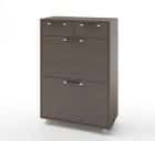 ТУМБА ПОД ОБУВЬ (АРТ. ТО-2) (700*330*1024ММ) (венге темный) - фото 1 - миниатюра