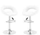Стул барный (арт. ZS-603), опора ХРОМ (комплект 2 шт.) (PU белый (к/з белый)) - фото 1 - миниатюра