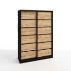 СТИВ (черный/дуб вотан./профиль черный матовый) - фото 1 - миниатюра