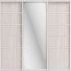 СТИВ (ЗЕРКАЛО/ЛДСП) (ясень светлый/хром) - фото 1 - миниатюра