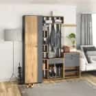 МИНИ (Дуб золотой крафт/серый графит) - фото 4 - миниатюра