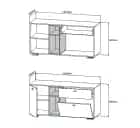 ЛАНС (белый/дуб бунратти) - фото 2 - миниатюра