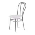 ВЕНСКИЙ (сиденье: ВИК MARVEL white (белый)/каркас:алюминий (светло-серый)) - фото 1 - миниатюра