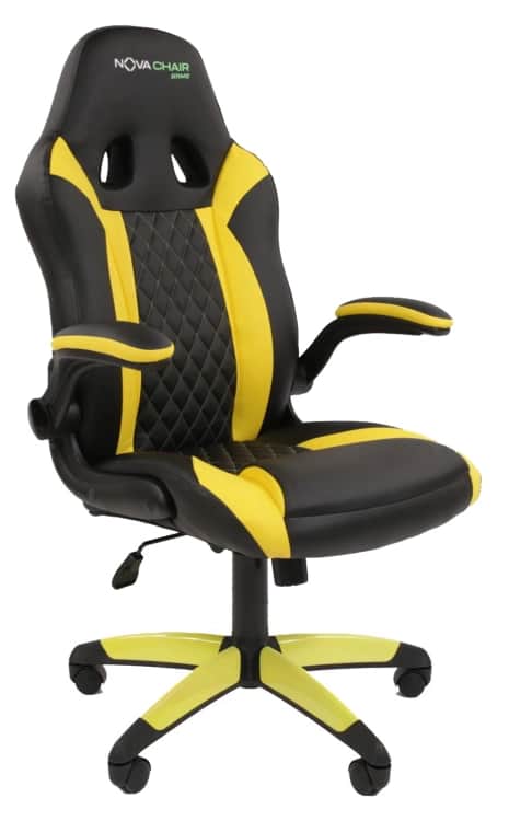 NOVA CHAIR GAME X2, черно-желтый, норма