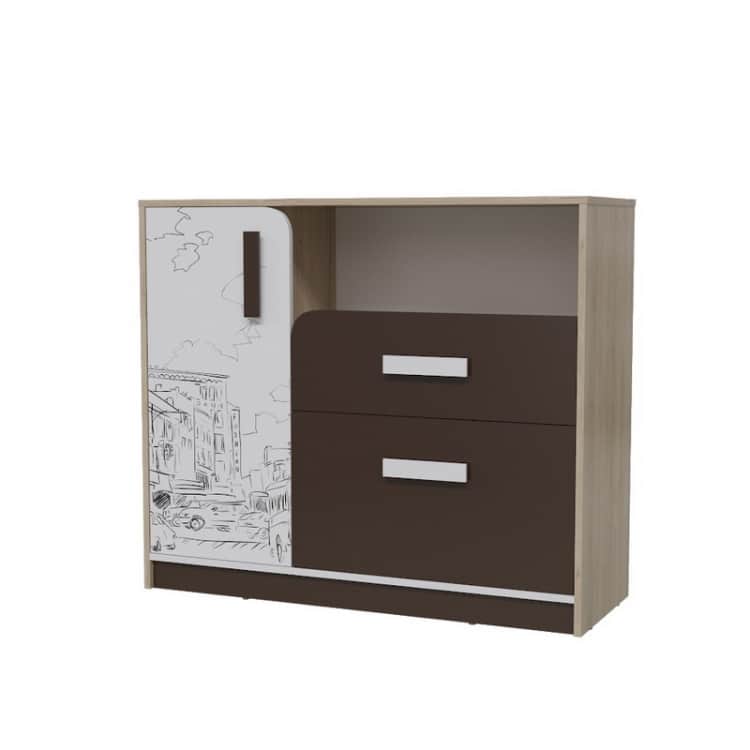 АРАБИКА, дуб ривьера/белый - коричневый (арабика), Распродажа