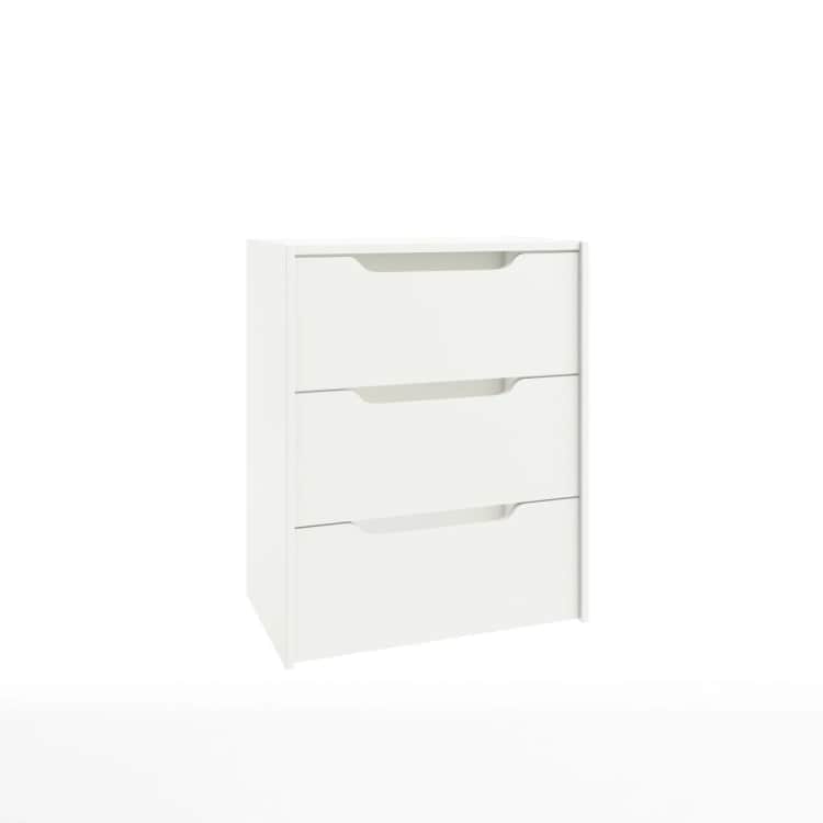 БЛОК ЯЩИКОВ ДЛЯ СЕКЦИИ 568*354 ММ (3 ЯЩ.) РАСКОМПЛЕКТ (450), белый шагрень, Распродажа