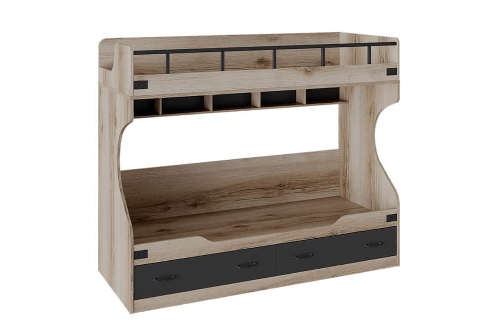 ОКЛАНД, фон черный/дуб делано, Распродажа