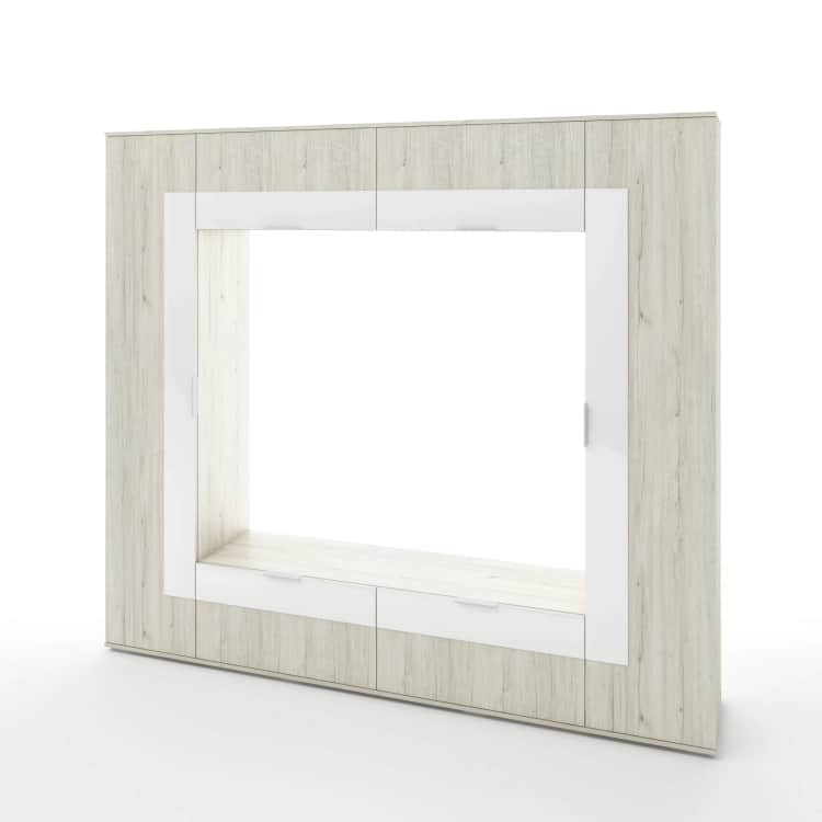 УНО, ЛДСП Соната (легкий шелк), стекло Белое, норма