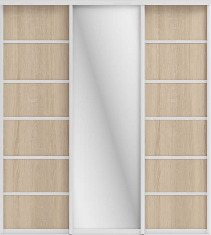 СТИВ (ЗЕРКАЛО/ЛДСП), дуб сонома/хром, Распродажа