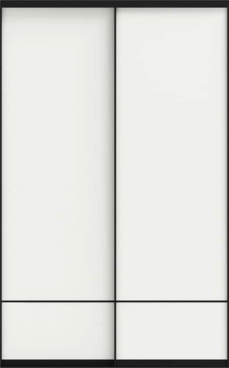 SLIM (ЛДСП), белый матовый/профиль черный Slim, норма