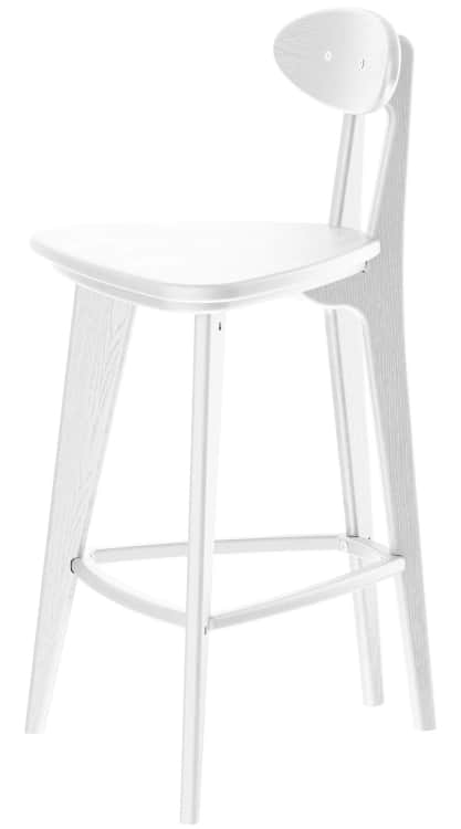 СТУЛ ПОЛУБАРНЫЙ-4 (ПРЯМЫЕ НОЖКИ), молочный дуб, норма