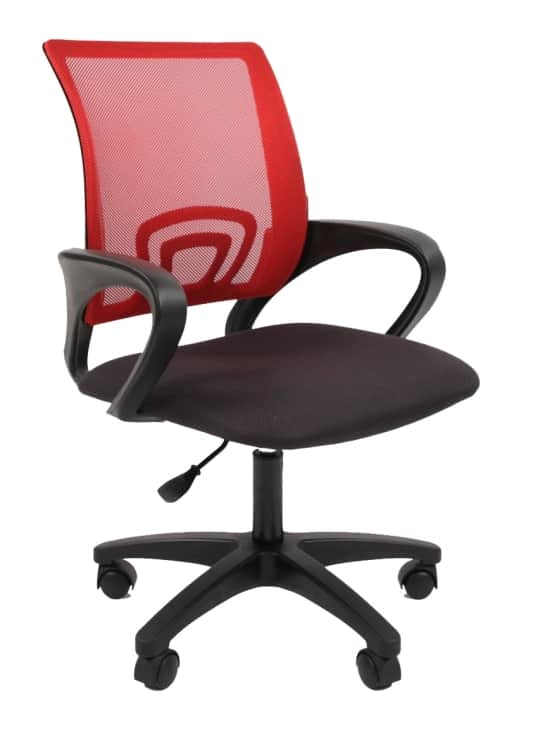 NOVA CHAIR OFFICE J2, сиденье TW-12 (серый)/спинка TW-69 (красный), норма