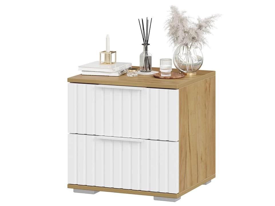 ХИЛТОН, дуб крафт золотой/белый матовый, Распродажа