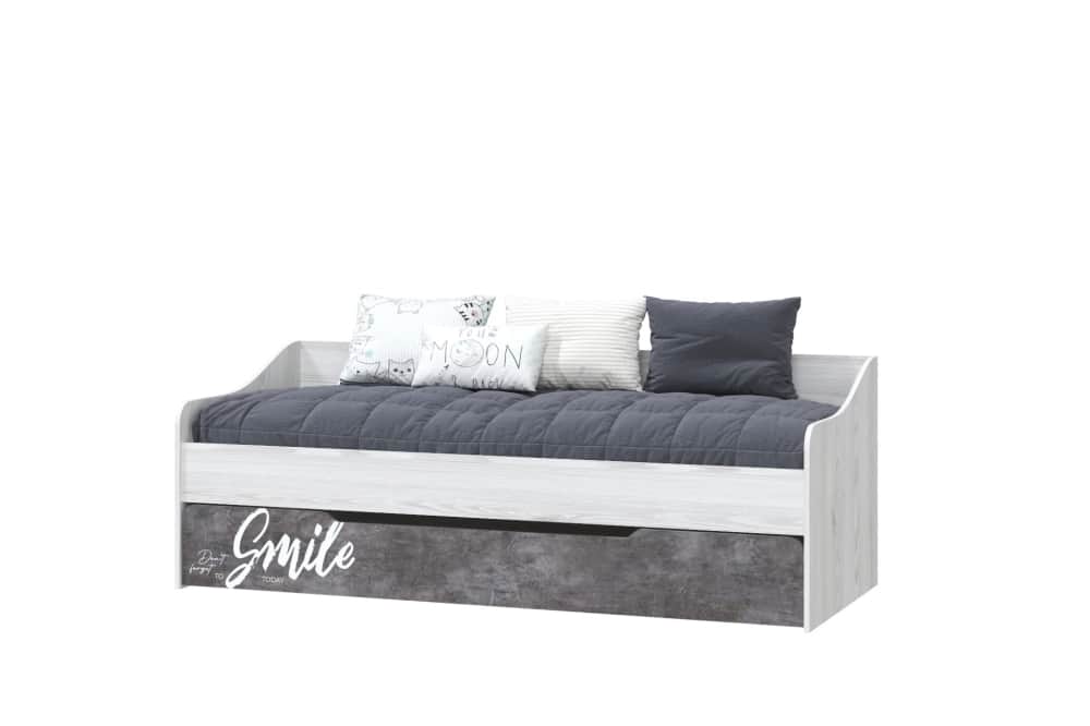 ОЛИВЕР, ясень анкор белый/камень темный с фотопечатью, Распродажа