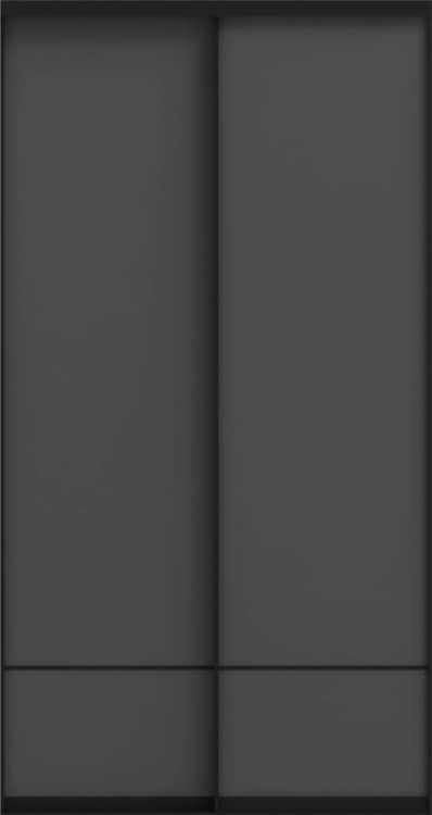 SLIM (ЛДСП), графит/профиль черный Slim, норма