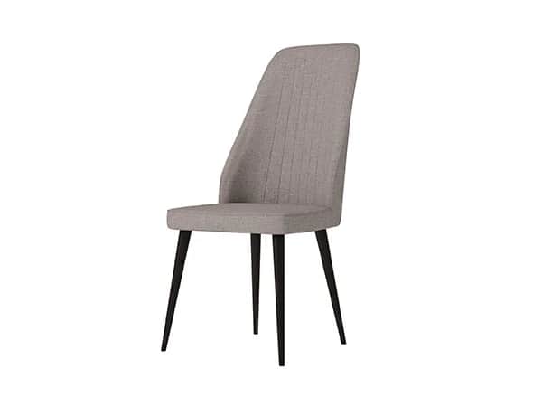 ДУБЛИН, металл черный муар (0009)/ткань рогожка серая (0202), норма