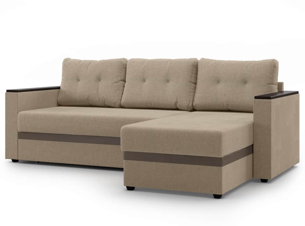 АТЛАНТА ЛАЙТ, бежевый (Savana Camel)/коричневый (ECOstile Chocolate), норма