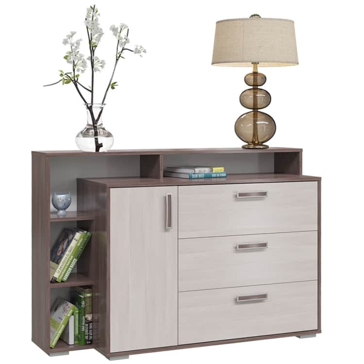 КОМОД С ДВЕРКОЙ И 3ЯЩ. (АРТ. 4-4423) (1320*430*935 ММ), бодега темный/светлый, норма