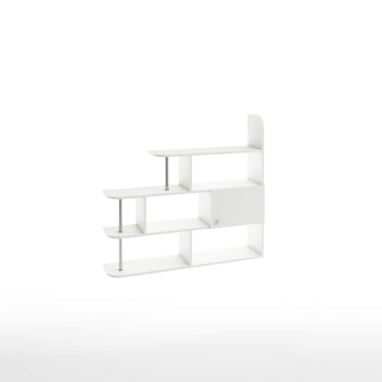 ПОЛКА №1 (1200*270*1100 ММ), белый шагрень, норма