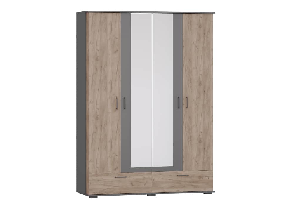 ДАЛЛАС, графит/дуб крафт табачный, норма