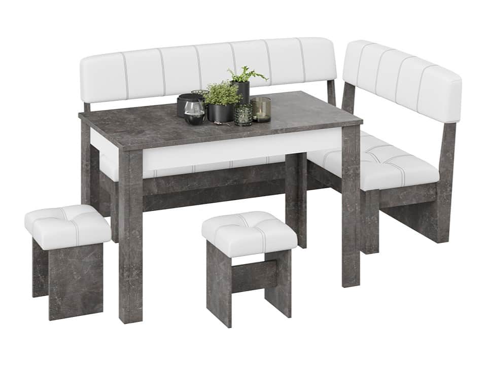 АЛЬФА, ателье темный/белый кожзам, норма