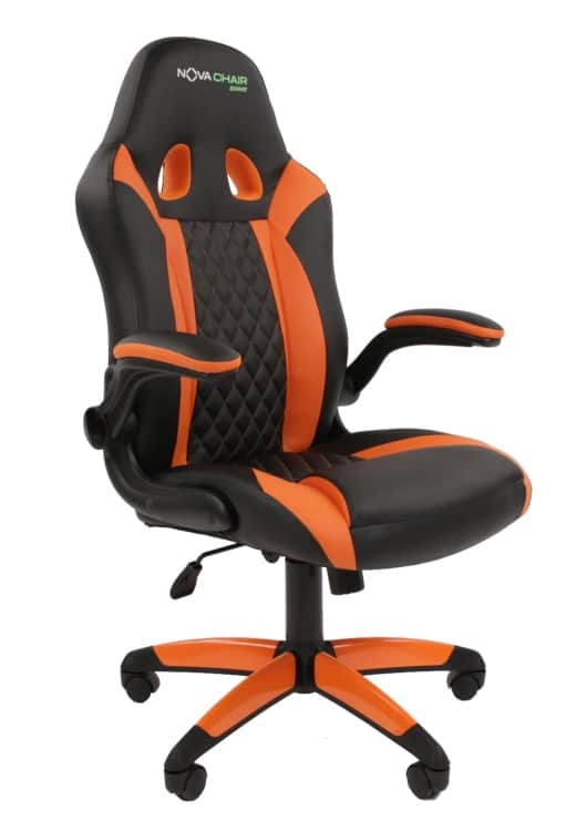 NOVA CHAIR GAME X2, черно-оранжевый, норма