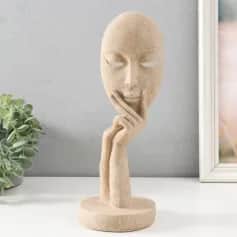 Сувениры Сувенир Маска - лицо девушки 11,5х11,5х29 см, песочн. 9724481 - изображение 1