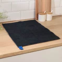 Коврики сервировочные САЛФЕТКА ДЛЯ СУШКИ ПОСУДЫ ДОЛЯНА ЛОФТ 38Х50 СМ, ЦВЕТ ЧЕРНЫЙ, МИКРОФИБРА 9462765 - изображение 1