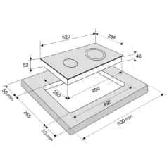 Варочные панели KRONA LAUREL 30 BL - изображение 2