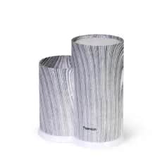 Держатели, подставки Подставка для ножей с двумя отделениями 11x11x22+11x8х17см, цв.СЕРЫЙ МРАМОР (пластик)(арт.2885) - изображение 1