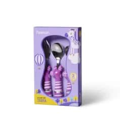 Наборы детской посуды Набор столовых приборов ЗЕБРА 3пр. (нерж.сталь) - изображение 1